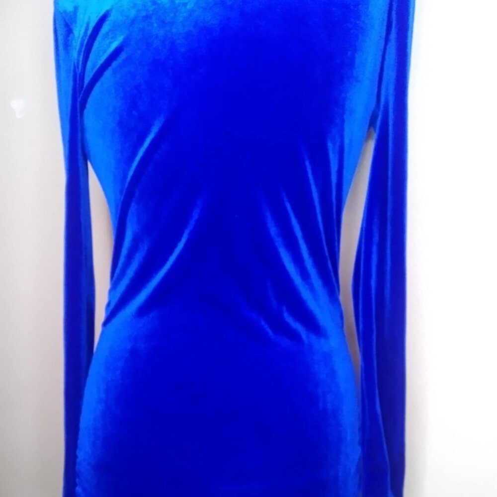 ROYAL BLUE SHEIN SWEATER DRESS - Picture 5 of 12